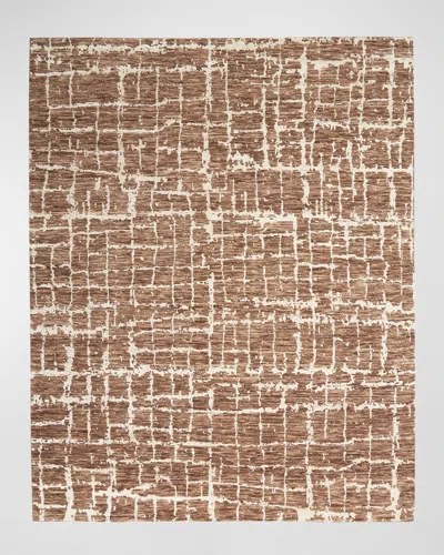 Nourison Pilot Hand-knotted Rug, 9' X 12' In Mocha Ivory