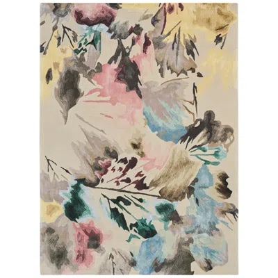 Nourison Prismatic 5'6"x7'5" Beige Multi-colored Wool Area Rug