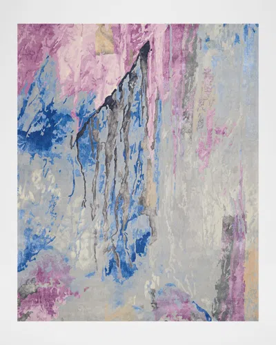 Nourison Prismatic Grey/multicolor Hand-tufted Rug In Pink