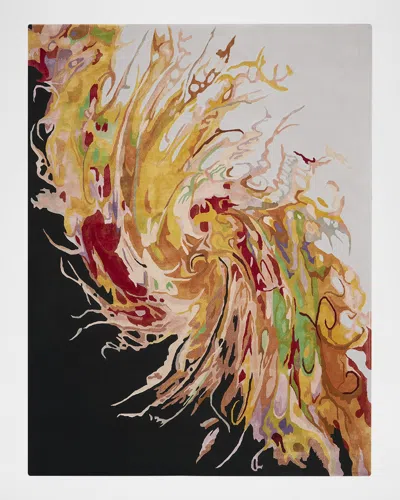 Nourison Prismatic Multicolor Swirl Hand-tufted Rug