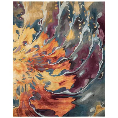 Nourison Prismatic Prs08 5'6"x7'5" Multi-colored Wool Area Rug
