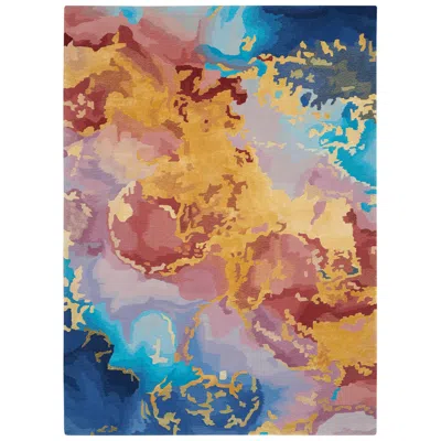 Nourison Prismatic Prs18 5'6"x7'5" Multi-colored Wool Area Rug