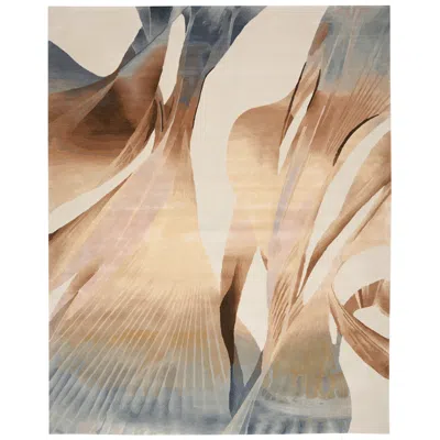 Nourison Prismatic Prs35 7'9"x9'9" Sand Wool Area Rug