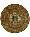 Nourison Rajah Ja35 Brick 8' Round Area Rug