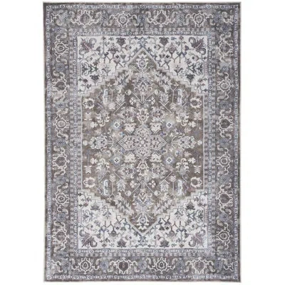 Nourison Rectangle Ncr01 7'10" X 9'10" Area Rug In Brown;purple;gray