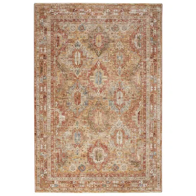 Nourison Sahar 3'11"x5'11" Rust Rectangular Area Rug