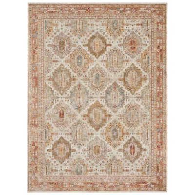 Nourison Sahar Shr01 5'3"x7'8" Multi-color Ivory Area Rug