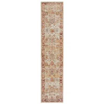 Nourison Sahar Shr02 2'3"x10'2" Ivory Runner Area Rug