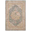 Nourison Sahar Shr06 3'11"x5'11" Ivory Blue Rectangular Area Rug