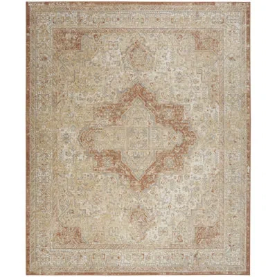 Nourison Sandy Power Loom Indoor/outdoor Rug In Beige