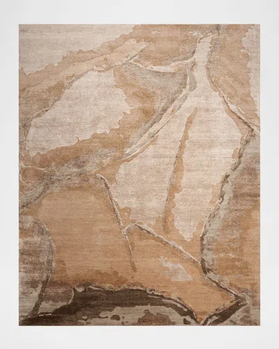 Nourison Shadowing Hand-knotted Rug In Pink