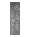 Nourison Mamie Hand-knotted Runner, 2' X 8' In Ivory/silver