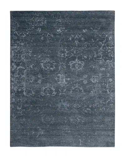 Nourison Silk Shadows Sha15 Rug - Abstract, 8'6 X 11'6 In Blue Stone