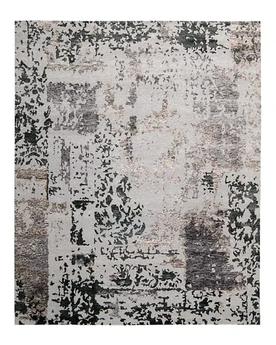 Nourison Silk Shadows Sha16 Rug, 7'9 X 9'9 In Silver Grey