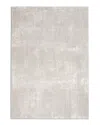 Nourison Silky Textures Sly01 Area Rug, 5'3 X 7'3 In Ivory/gray