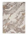 Nourison Silky Textures Sly03 Area Rug, 7'10 X 10'6 In Brown/ivory
