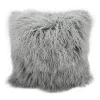 Nourison Square Pillow Cover & Insert In Silver