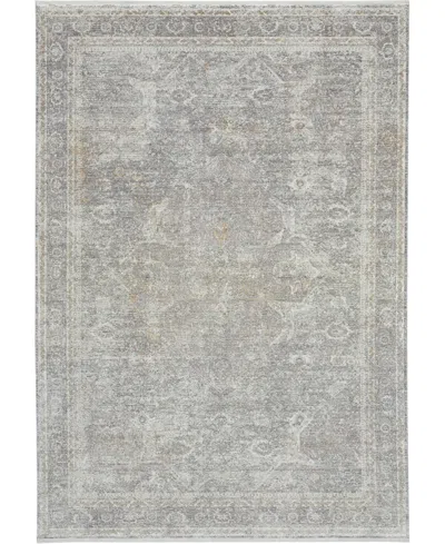 Nourison Starry Nights Stn03 5'3" X 7'3" Area Rug In Silver