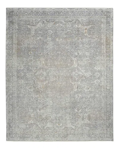Nourison Starry Nights Stn03 Area Rug, 8' X 10' In Silver/cream