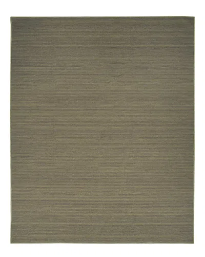 Nourison Washable Essentials Wae01 Polyester & Cotton Area Rug In Green