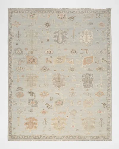 Nourison Whispers Light Blue Hand-knotted Rug, 10' X 14'