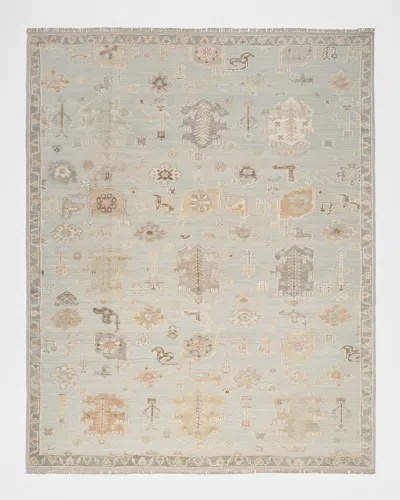 Nourison Whispers Light Blue Hand-knotted Rug, 9' X 12'