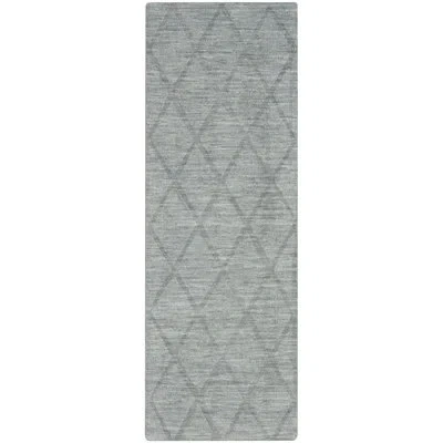 Nourison Wool Haven Blue Modern Wool Indoor Rug
