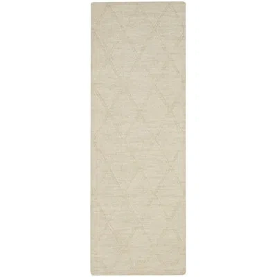 Nourison Wool Haven Ivory Modern Wool Indoor Rug In Cream,ivory