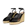Noushella Women's Anya Wedge In Black In Black