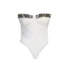 Noushella Women's Dara Strapless Bodysuit In White