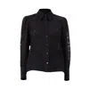Noushella Women's Eleanor Long Sleeve Blouse In Black In Black