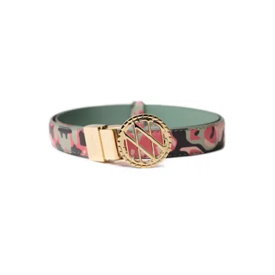 Noushella Women's Green Anahata Gold Small Belt In Sage
