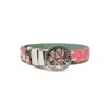 Noushella Women's Green Anahata Silver Small Belt In Sage In Green