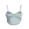 Noushella Women's Green Bract Camisole In Sage