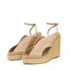 Noushella Women's Neutrals Anya Wedge In Beige In Beige