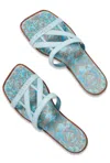 Noushella Women's  Slides In Sky Blue In Blue
