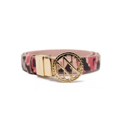 Noushella Women's Pink / Purple Anahata Gold Small Belt In Elysium In Pink/purple