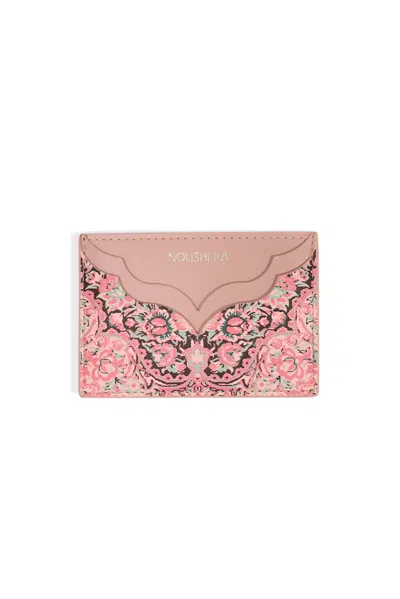Noushella Women's Pink / Purple Anima Card Holder In Blush