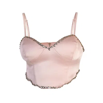 Noushella Women's Pink / Purple Bract Camisole In Blush