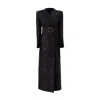 Noushella Women's Splendour Long Sleeve Reefer In Black Elysium In Black