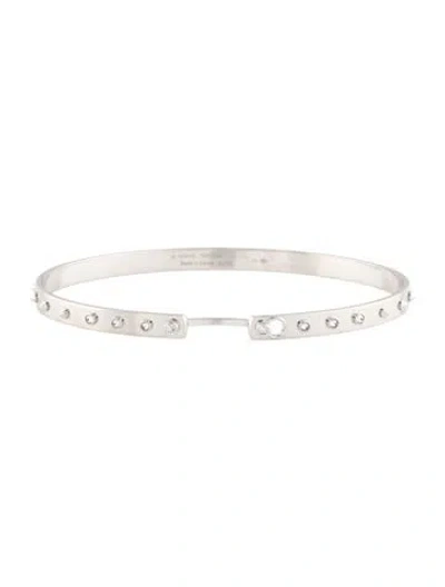 Pre-owned Nouvel Heritage 18k Diamond 'brunch In Ny' Mood Bangle Bracelet, 6.75" In Multicolor