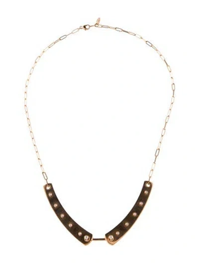 Pre-owned Nouvel Heritage 18k Diamond Brunch In Ny Mood Necklace, 16.5" In Multi