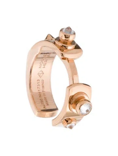 Pre-owned Nouvel Heritage 18k Diamond Brunch In Ny Mood Single Ear Cuff In Multi