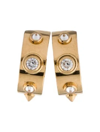 Pre-owned Nouvel Heritage 18k Diamond Brunch In Ny Mood Single Ear-clip Earring In Multi