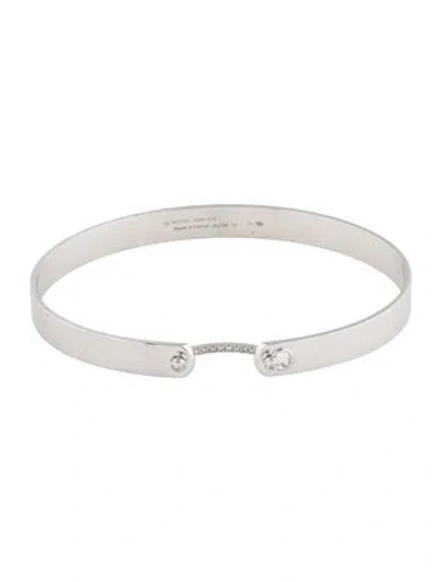Pre-owned Nouvel Heritage 18k Diamond Business Meeting Gm Mood Bangle, 6.75" In Multi