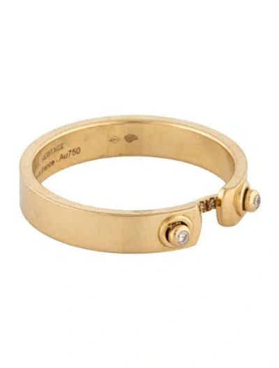Pre-owned Nouvel Heritage 18k Diamond Business Meeting Mood Band In Multicolor