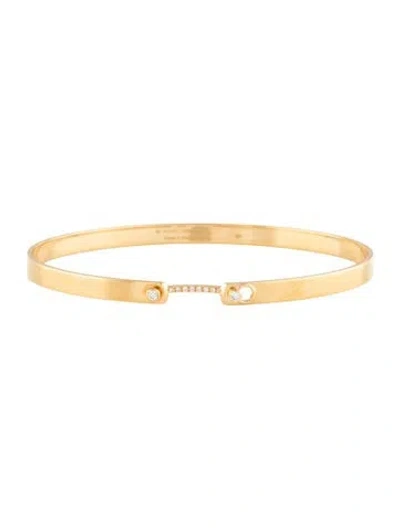 Pre-owned Nouvel Heritage 18k Diamond 'business Meeting' Mood Bangle Bracelet, 7" In Multicolor