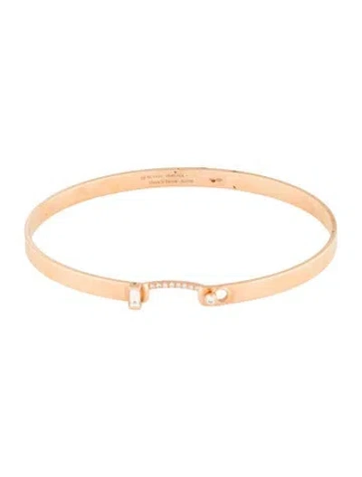 Pre-owned Nouvel Heritage 18k Diamond Dinner Date Mood Bangle, 6.75" In Multi