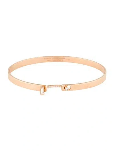 Pre-owned Nouvel Heritage 18k Diamond Dinner Date Mood Bangle Bracelet, 6.25" In Multi