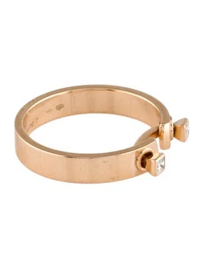 Pre-owned Nouvel Heritage 18k Diamond Dinner Date Mood Ring In Multi